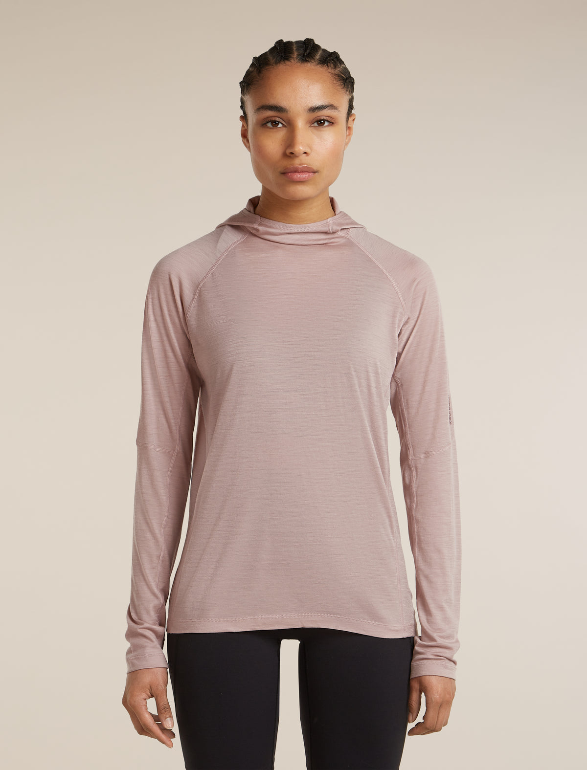 Women’s 150 MerinoFine™ Ace Long Sleeve Hoodie Pink quartz - 1
