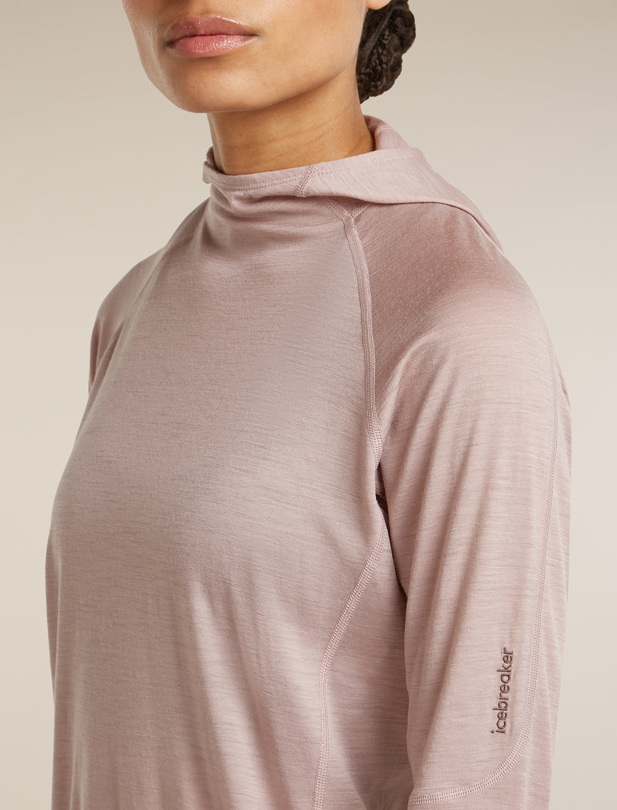 Women’s 150 MerinoFine™ Ace Long Sleeve Hoodie Pink quartz - 5