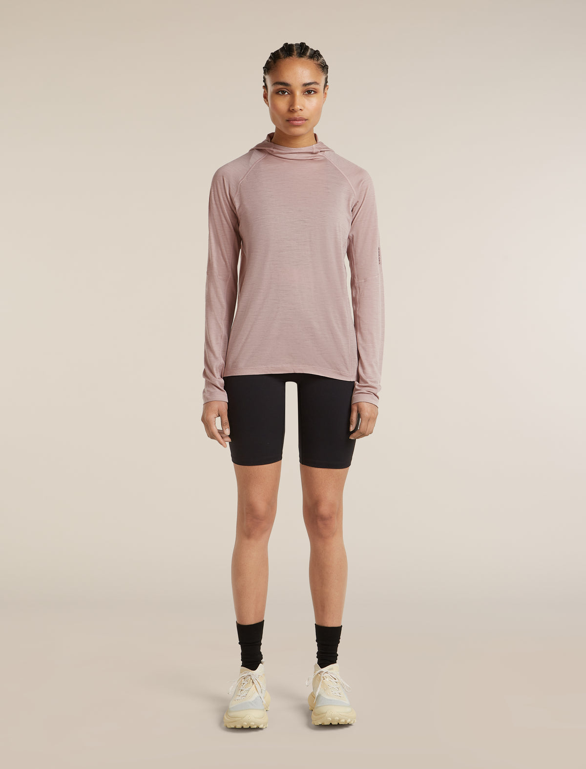 Women’s 150 MerinoFine™ Ace Long Sleeve Hoodie Pink quartz - 3