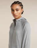 Women’s 150 MerinoFine™ Ace Long Sleeve Zip Hoodie Proto grey - 9