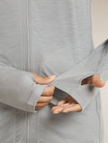 Women’s 150 MerinoFine™ Ace Long Sleeve Zip Hoodie Proto grey - 10