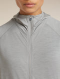 Women’s 150 MerinoFine™ Ace Long Sleeve Zip Hoodie Proto grey - 11