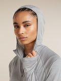 Women’s 150 MerinoFine™ Ace Long Sleeve Zip Hoodie Proto grey - 12