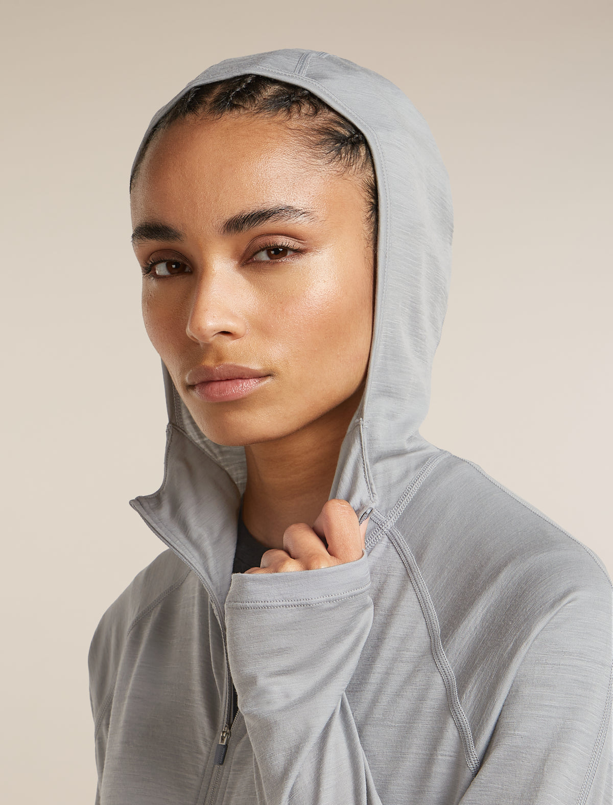 Women’s 150 MerinoFine™ Ace Long Sleeve Zip Hoodie Proto grey - 12