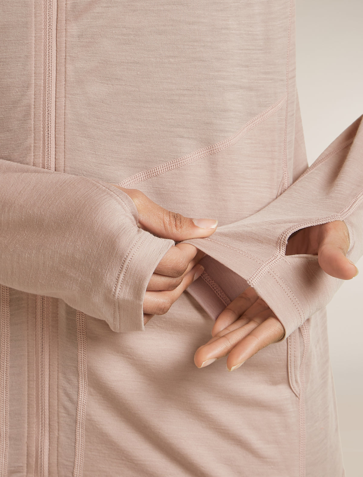 Women’s 150 MerinoFine™ Ace Long Sleeve Zip Hoodie Pink quartz - 13