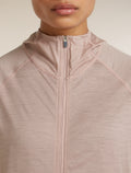 Women’s 150 MerinoFine™ Ace Long Sleeve Zip Hoodie Pink quartz - 14
