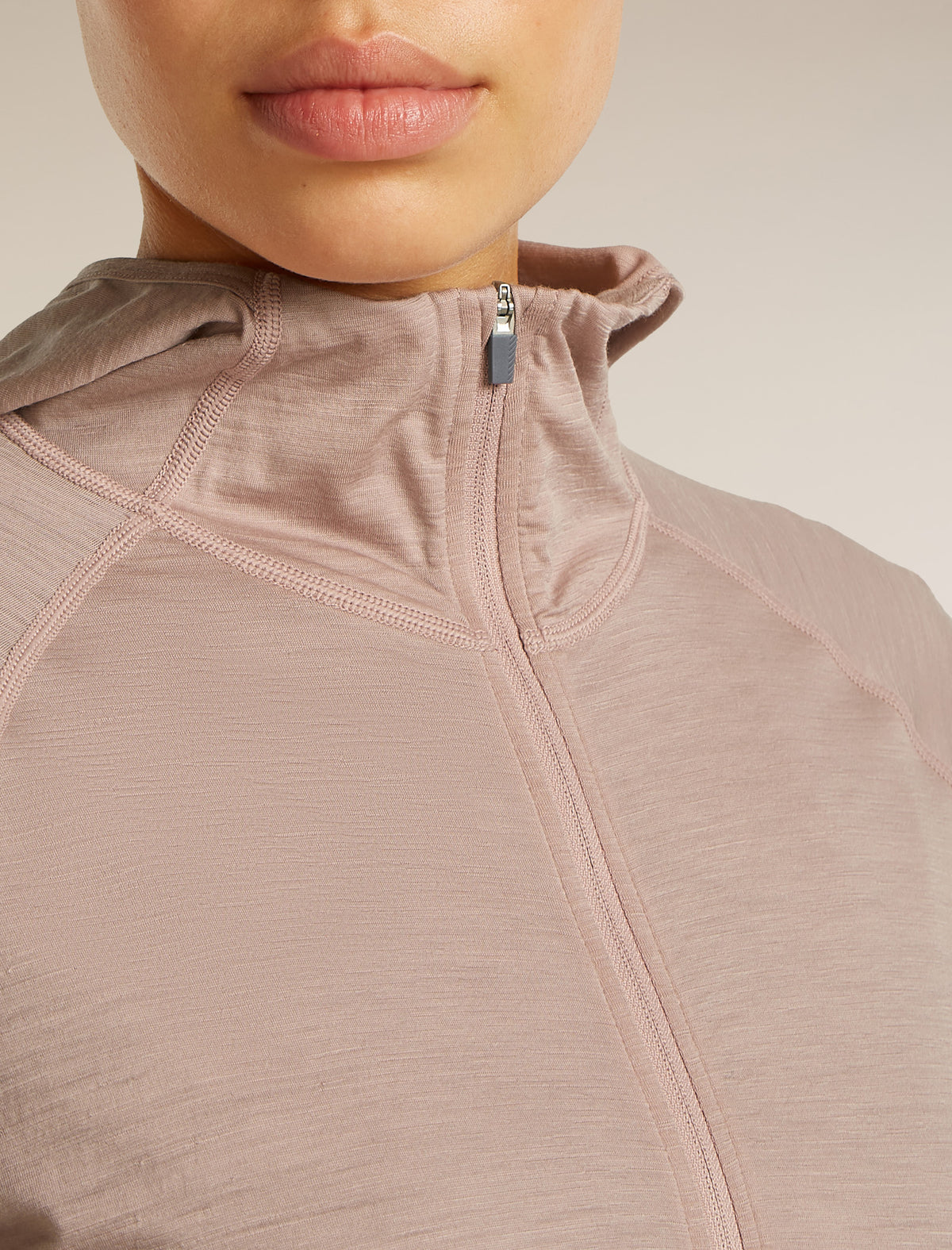 Women’s 150 MerinoFine™ Ace Long Sleeve Zip Hoodie Pink quartz - 6