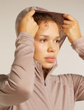 Women’s 150 MerinoFine™ Ace Long Sleeve Zip Hoodie Pink quartz - 7