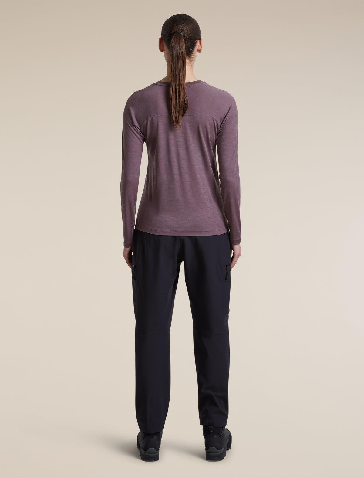 Women's 150 MerinoFine™  Ace Long Sleeve T Shirt Grey Plum - 7