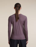 Women's 150 MerinoFine™  Ace Long Sleeve T Shirt Grey Plum - 2