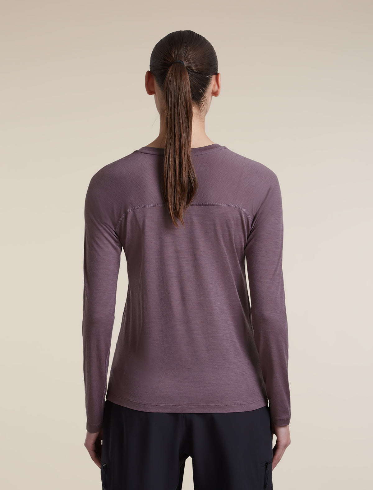 Women's 150 MerinoFine™  Ace Long Sleeve T Shirt Grey Plum - 2