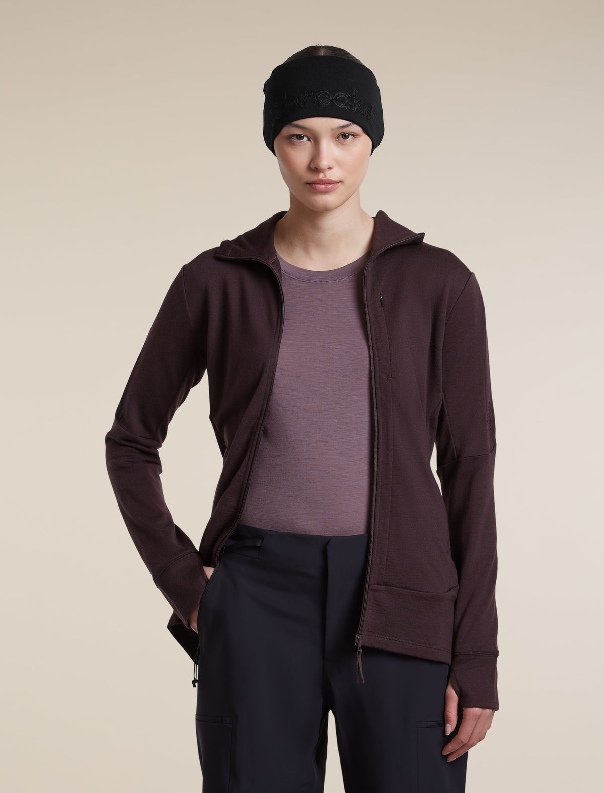 Women's 150 MerinoFine™  Ace Long Sleeve T Shirt Grey Plum - 5
