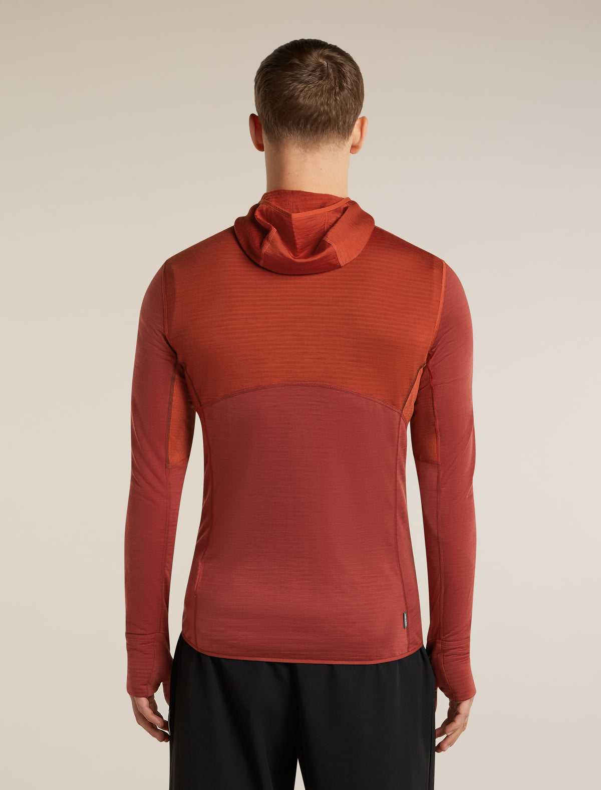 Men's Merino Blend 200 RealFleece™  Descender Long Sleeve Zip Hoodie Agate/Port - 2