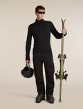icebreaker-apac Men's Merino Blend 300 RealFleece™  Descender Long Sleeve Zip Black Men - 4