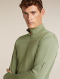Men's Merino Blend 300 RealFleece™  Descender Long Sleeve Zip Lichen - 11