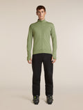 Men's Merino Blend 300 RealFleece™  Descender Long Sleeve Zip Lichen - 3
