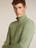 Men's Merino Blend 300 RealFleece™  Descender Long Sleeve Zip Lichen - 8