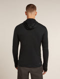 Men's Merino Blend 300 RealFleece™  Descender Long Sleeve Zip Hoodie Black - 2