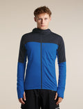 Men's Merino Blend 300 RealFleece™  Descender Long Sleeve Zip Hoodie Lazurite/Midnight Navy - 1