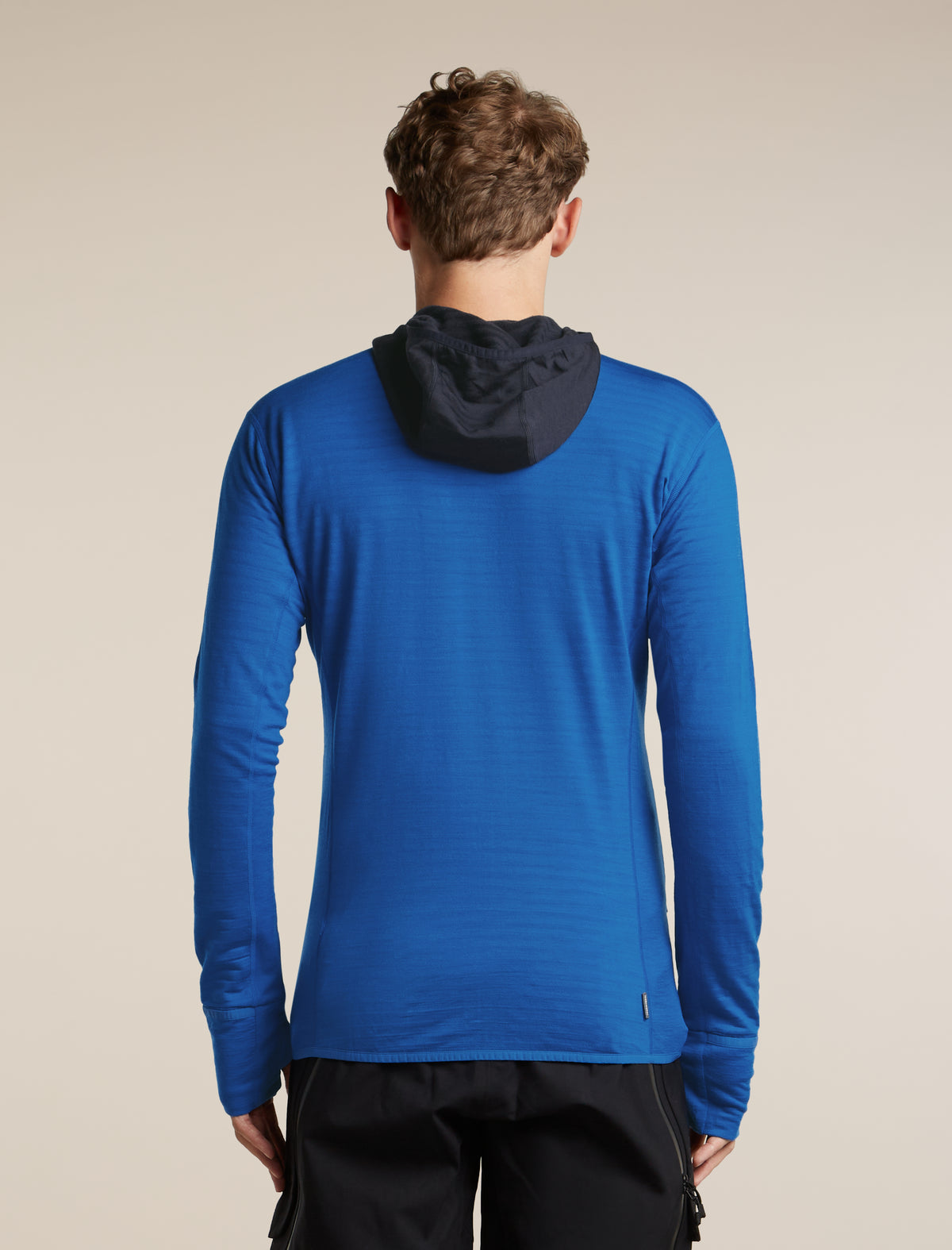 Men's Merino Blend 300 RealFleece™  Descender Long Sleeve Zip Hoodie Lazurite/Midnight Navy - 2