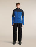 Men's Merino Blend 300 RealFleece™  Descender Long Sleeve Zip Hoodie Lazurite/Midnight Navy - 3