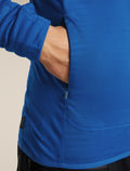Men's Merino Blend 300 RealFleece™  Descender Long Sleeve Zip Hoodie Lazurite/Midnight Navy - 10