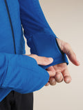 Men's Merino Blend 300 RealFleece™  Descender Long Sleeve Zip Hoodie Lazurite/Midnight Navy - 7