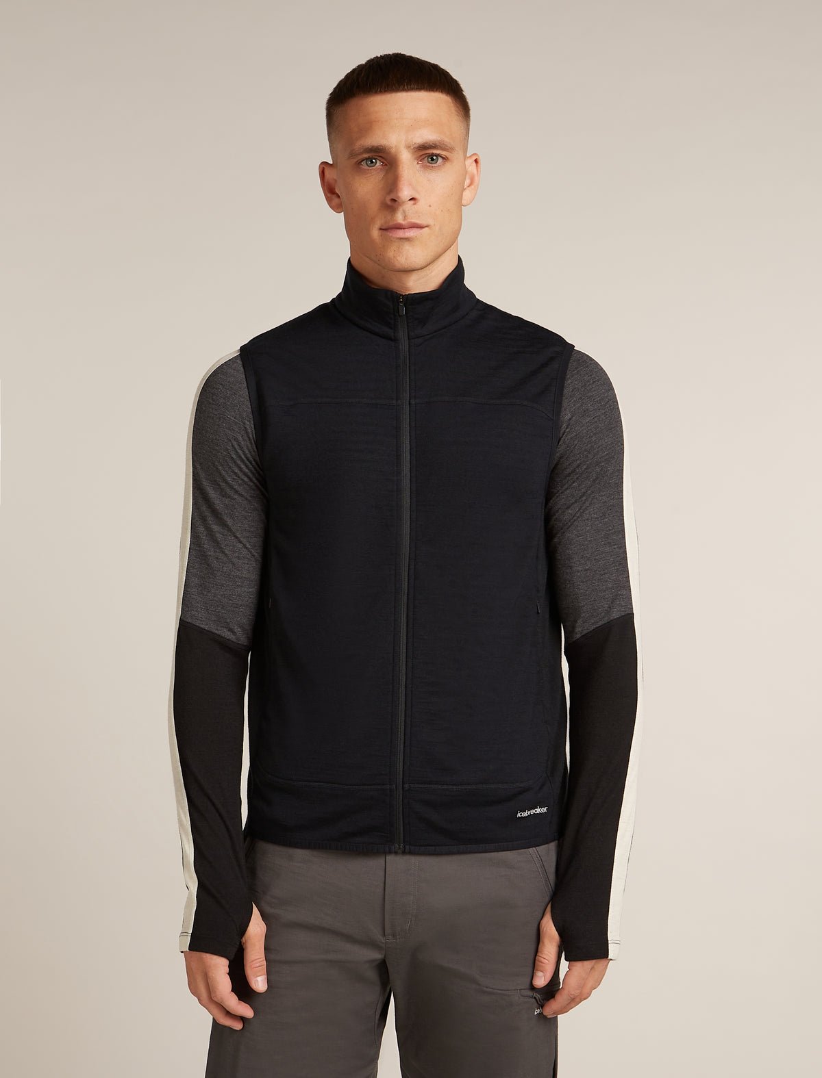 Men's Merino Blend 300 RealFleece™  Descender Vest Black - 1