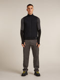 Men's Merino Blend 300 RealFleece™  Descender Vest Black - 3