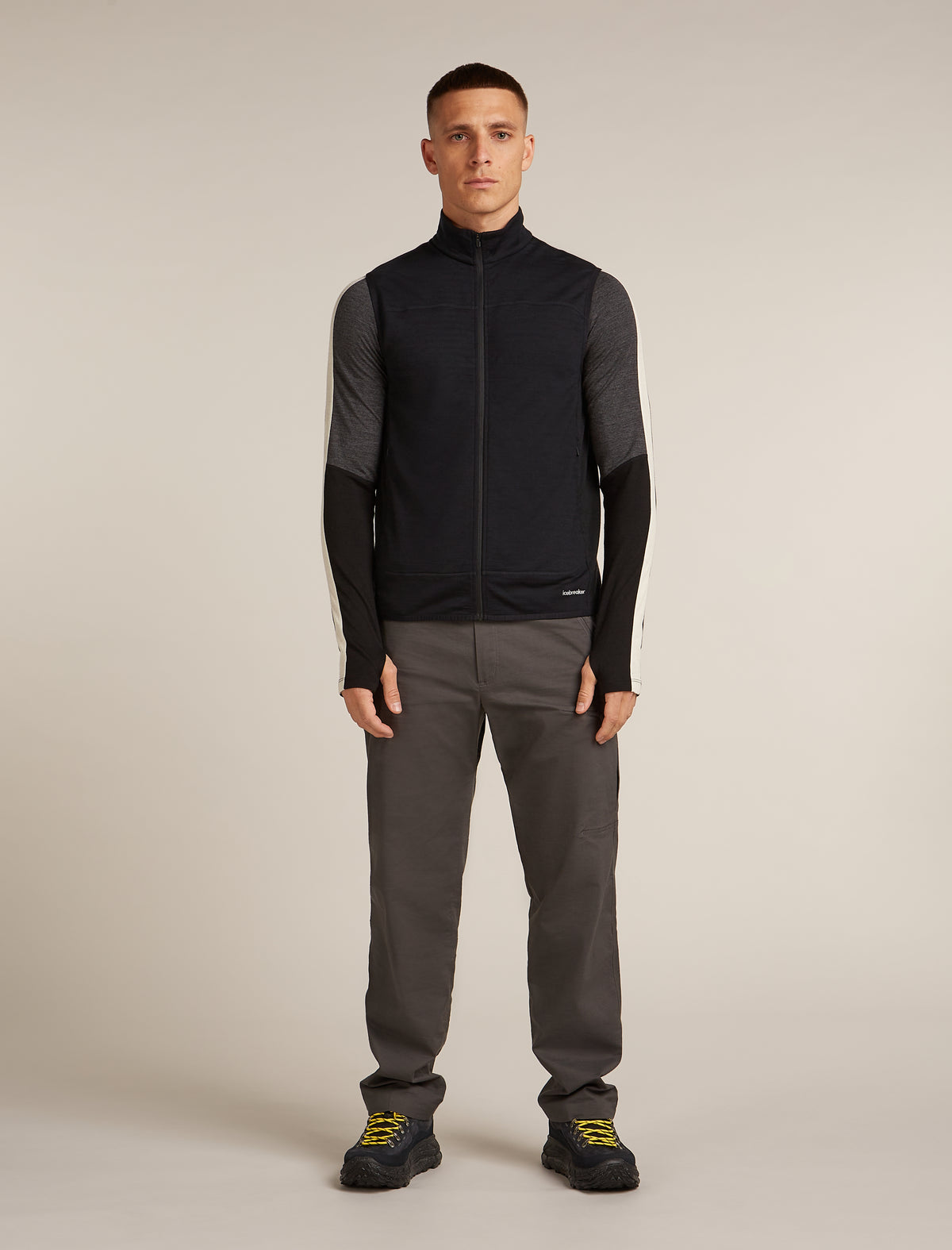 Men's Merino Blend 300 RealFleece™  Descender Vest Black - 3