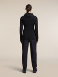 Women's Merino Blend 200 RealFleece™  Descender Long Sleeve Zip Hoodie Black - 9