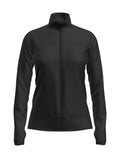 Women's Merino Blend 300 RealFleece™  Descender Long Sleeve Zip Black - 1