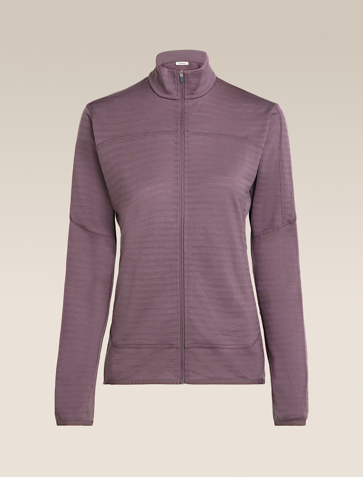 Women's Merino Blend 300 RealFleece™  Descender Long Sleeve Zip Grey Plum - 11