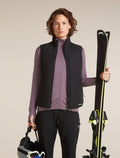 Women's Merino Blend 300 RealFleece™  Descender Long Sleeve Zip Grey Plum - 5
