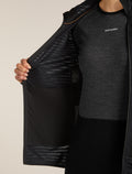 Women's Merino Blend 300 RealFleece™  Descender Long Sleeve Zip Hoodie Black - 10