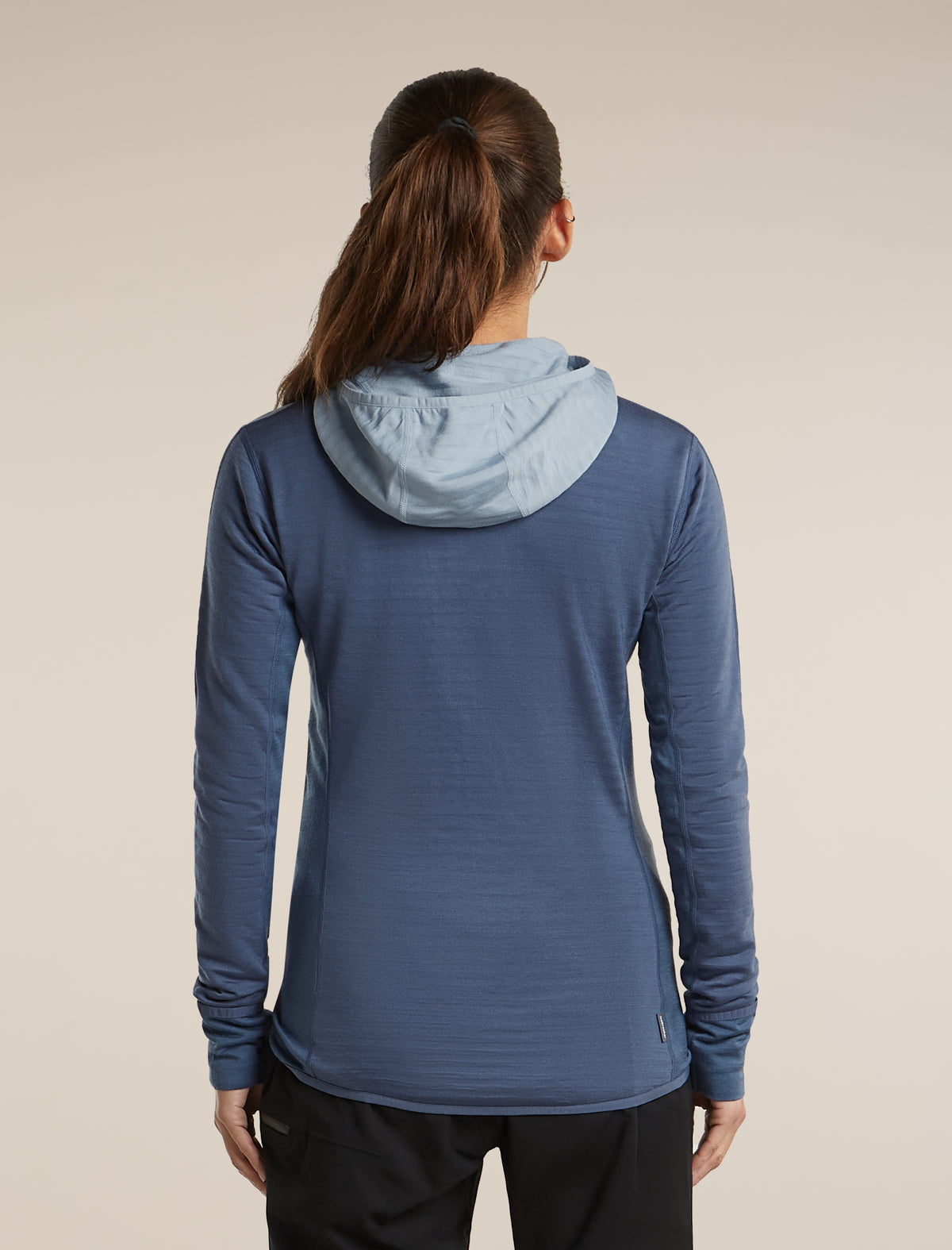 Women's Merino Blend 300 RealFleece™  Descender Long Sleeve Zip Hoodie Dawn/Zinc Blue - 2