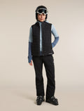Women's Merino Blend 300 RealFleece™  Descender Long Sleeve Zip Hoodie Dawn/Zinc Blue - 4