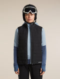 Women's Merino Blend 300 RealFleece™  Descender Long Sleeve Zip Hoodie Dawn/Zinc Blue - 5