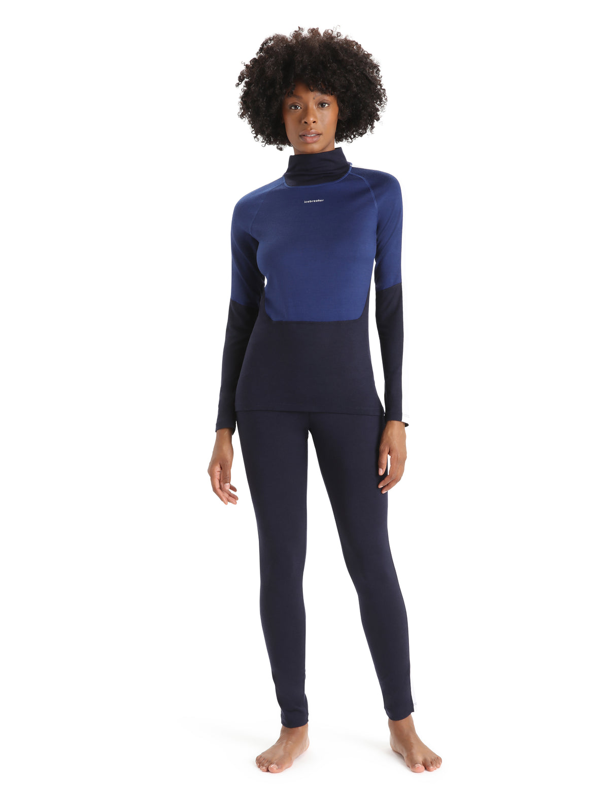 Women’s Merino 200 Sonebula Thermal Leggings Midnight Navy/Snow - 3