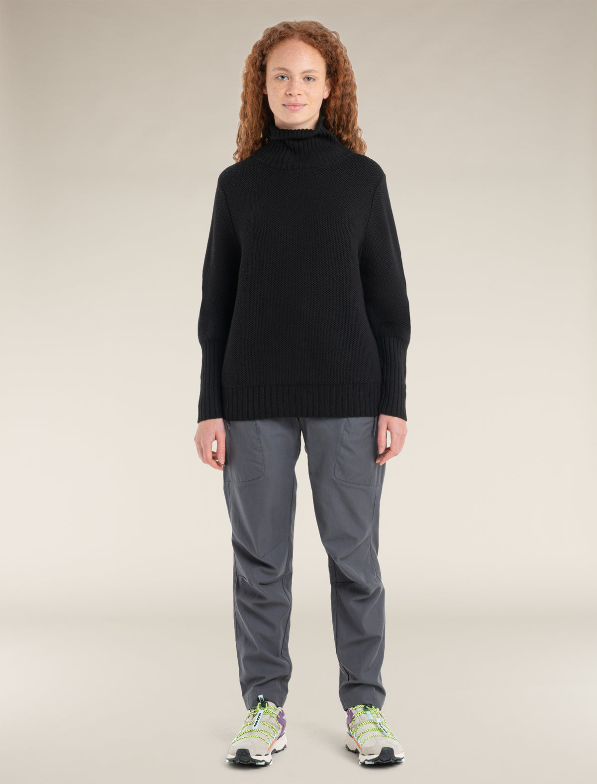 Women’s Seevista Funnel Neck Sweater Black - 3