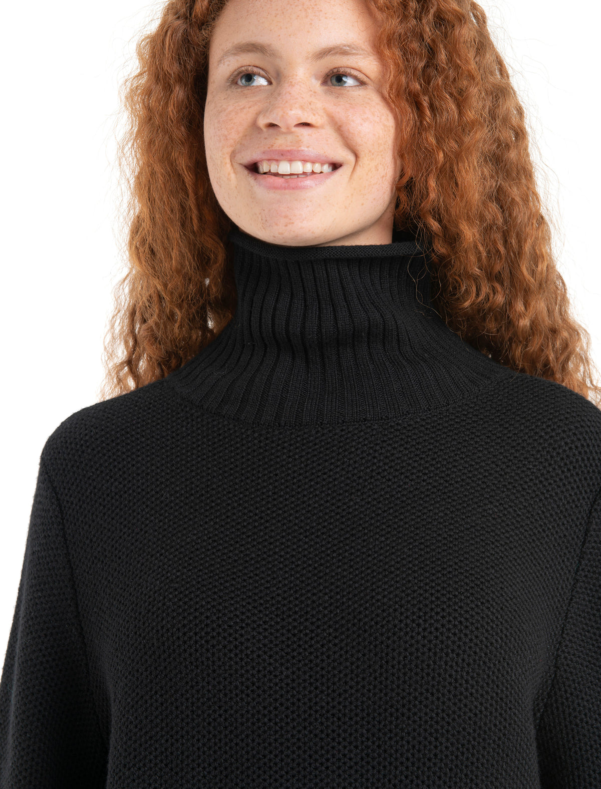 Women’s Seevista Funnel Neck Sweater Black - 6
