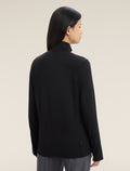 Women’s Original Long Sleeve Half Zip Top Black - 2