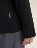 Women’s Original Long Sleeve Half Zip Top Black - 6