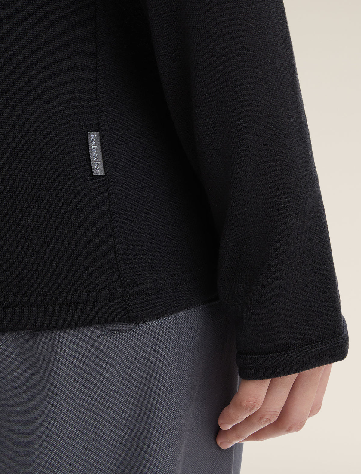 Women’s Original Long Sleeve Half Zip Top Black - 6