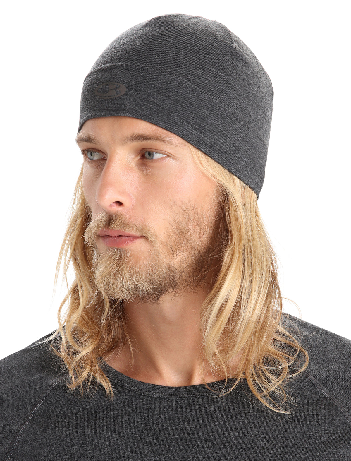 Unisex Merino Chase Beanie Jet Heather - 1