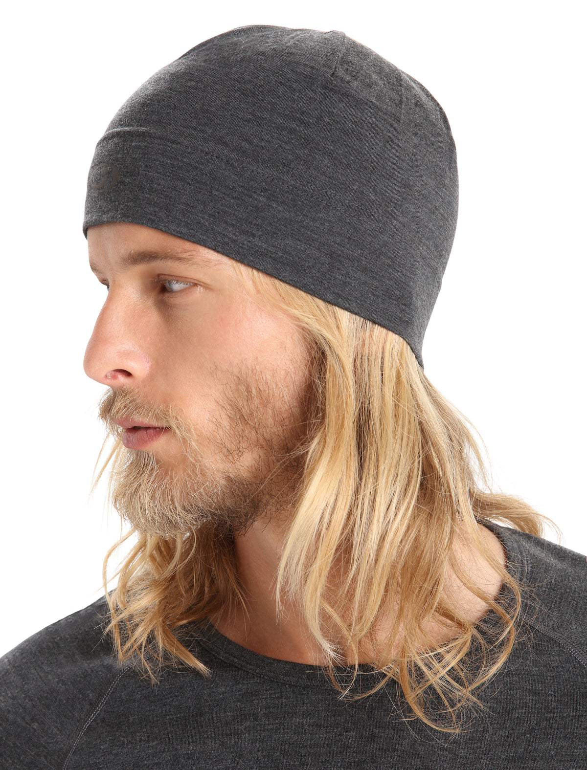 Unisex Merino Chase Beanie Jet Heather - 3