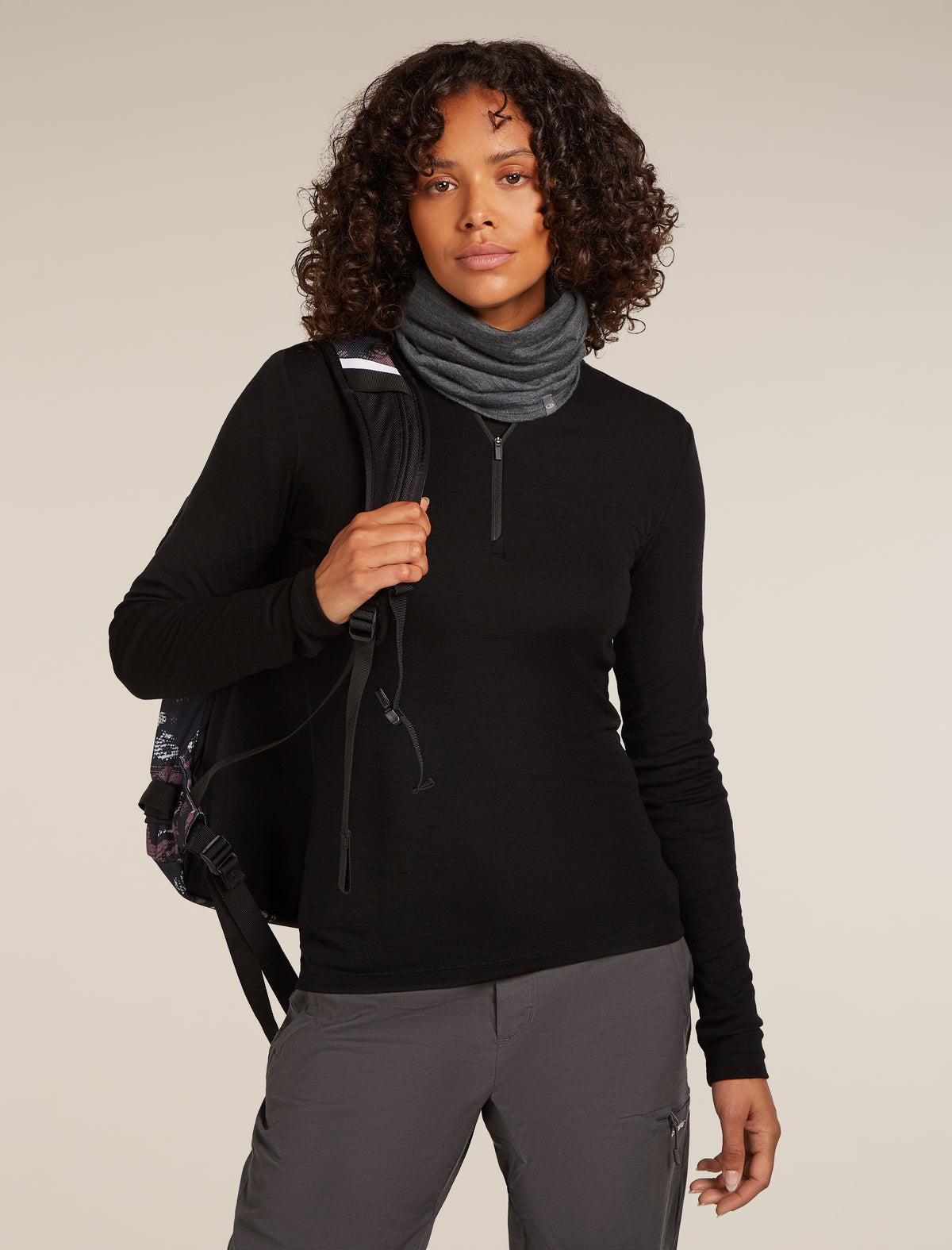 Unisex Merino 200 Flexi Chute Jet Heather - 6