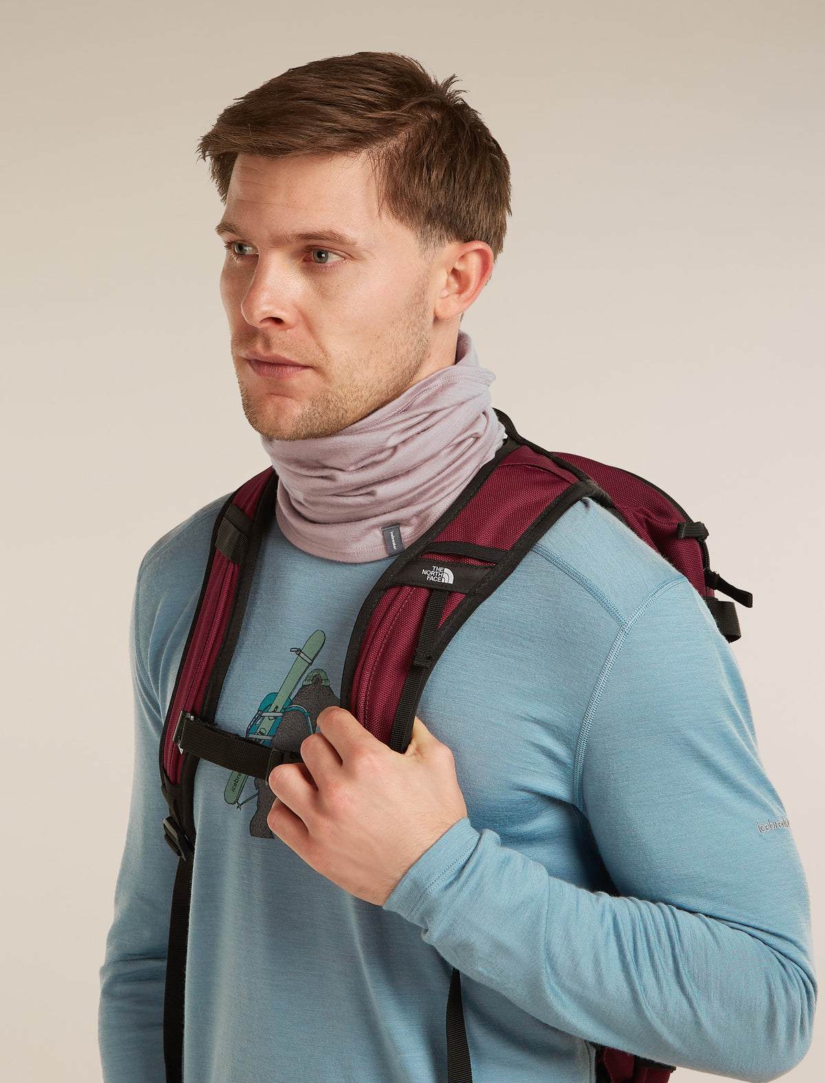 Unisex Merino 200 Oasis Flexi Chute Pink quartz - 2