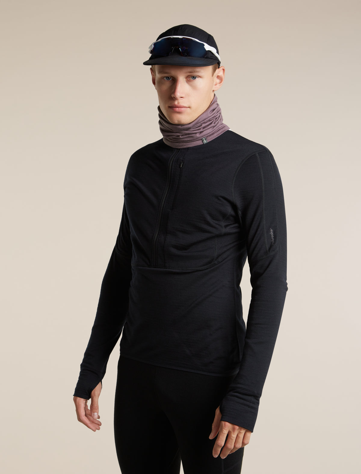 Unisex Merino 200 Oasis Flexi Chute Grey Plum - 3
