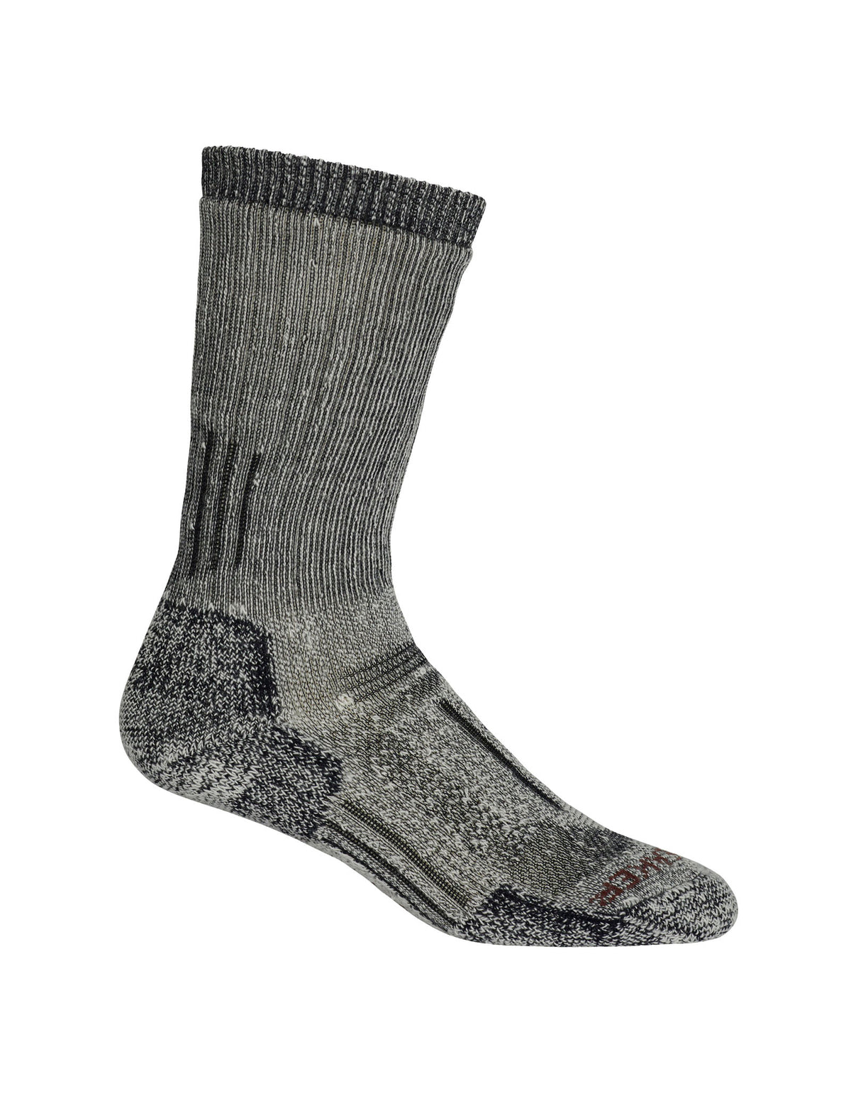 Women’s Merino Mountaineer Mid Calf Socks Jet Heather/Espresso - 1